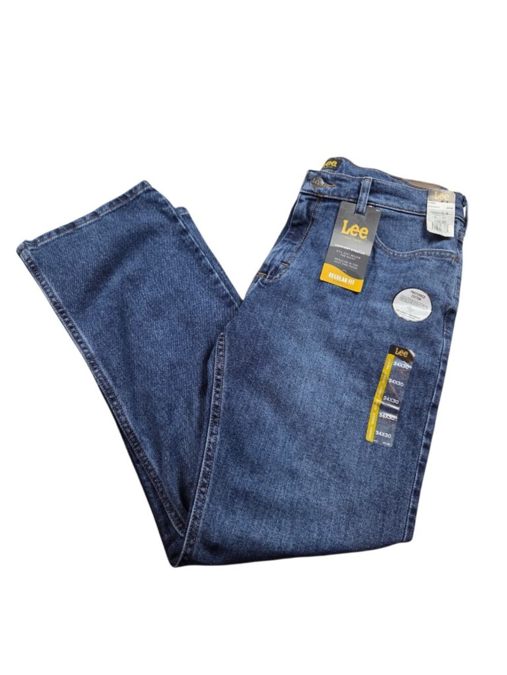 Lee Jeans Men’s 34x30 Regular Fit Bootcut Denim Tags